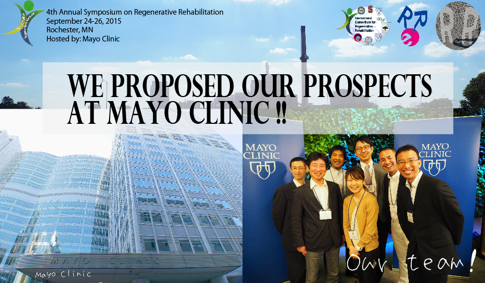 We proposed our prospects at Mayo Clinic!